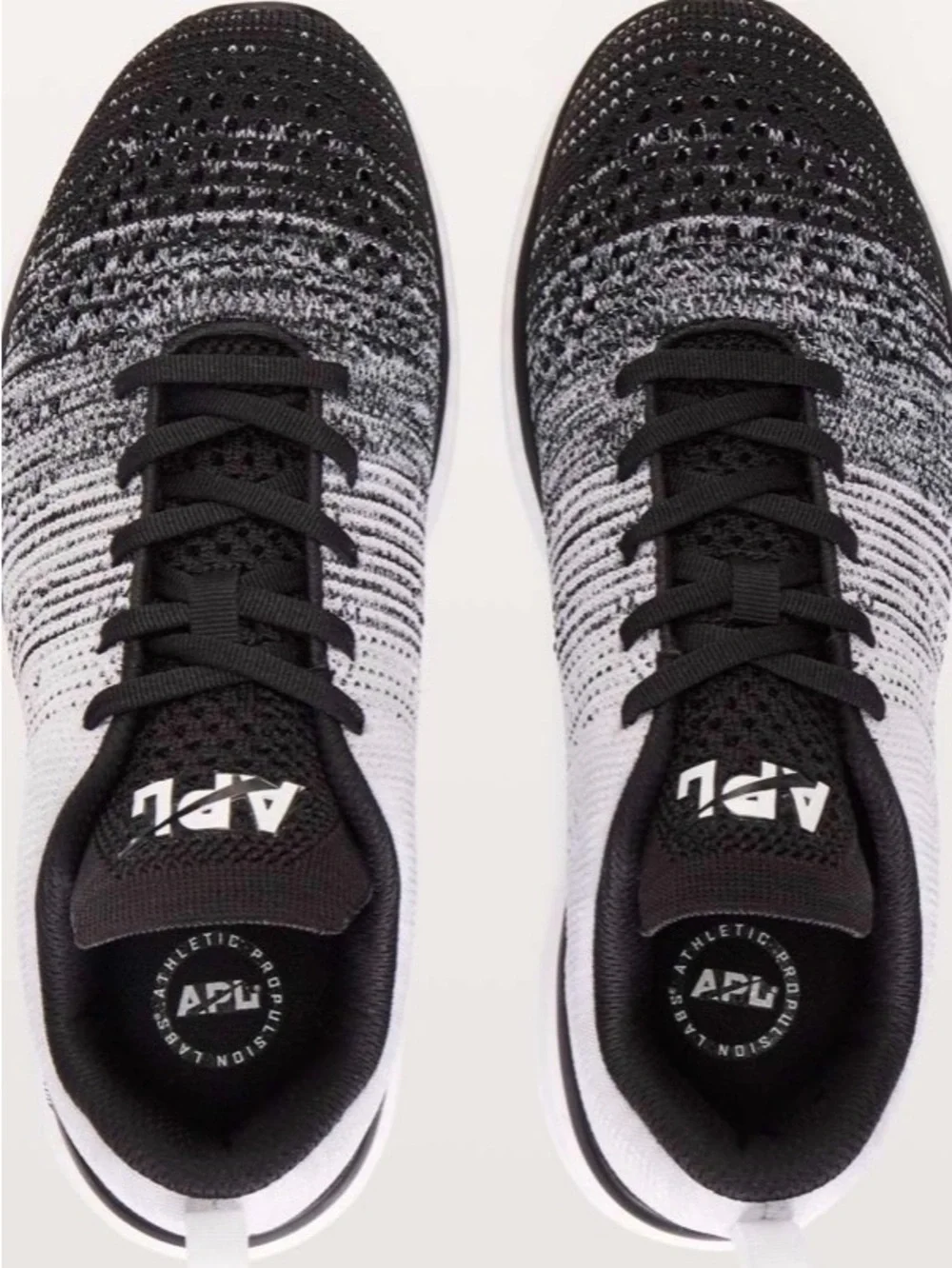 APL Womens TechLoom Pro Shoe Athletic Sneakers. Black, Grey & White .